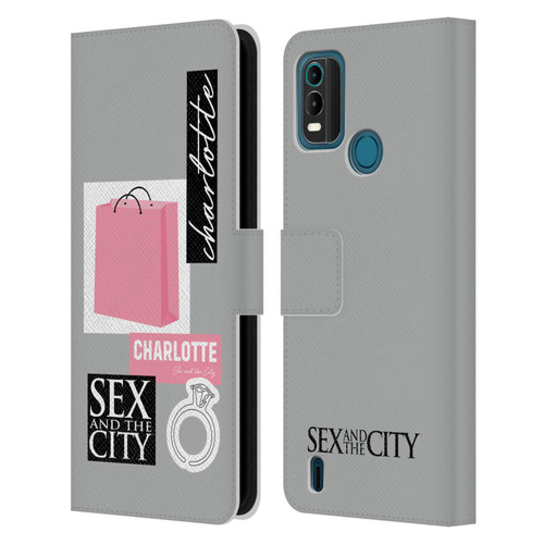 Sex and The City: Television Series Characters Shopping Bag Charlotte Leather Book Wallet Case Cover For Nokia G11 Plus