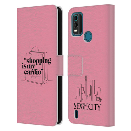 Sex and The City: Television Series Characters Shopping Cardio Carrie Leather Book Wallet Case Cover For Nokia G11 Plus