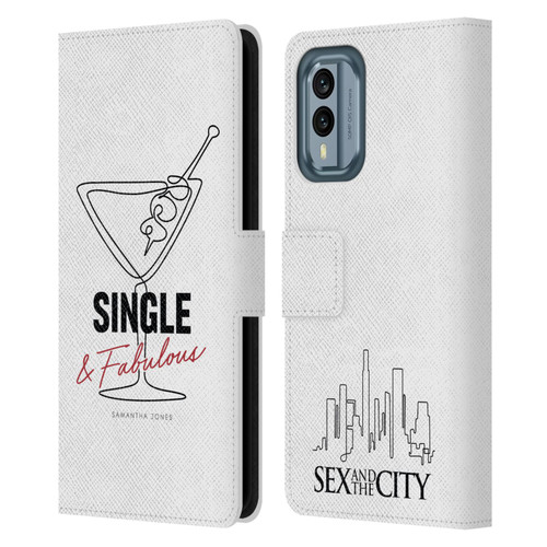 Sex and The City: Television Series Characters Single And Fabulous Samantha Leather Book Wallet Case Cover For Nokia X30