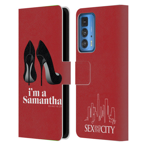 Sex and The City: Television Series Characters I'm A Samantha Leather Book Wallet Case Cover For Motorola Edge (2022)