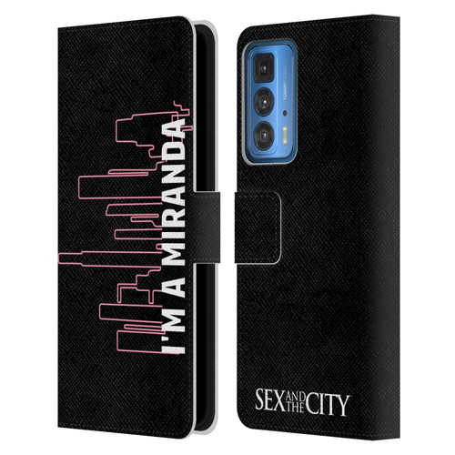 Sex and The City: Television Series Characters Miranda Leather Book Wallet Case Cover For Motorola Edge 20 Pro