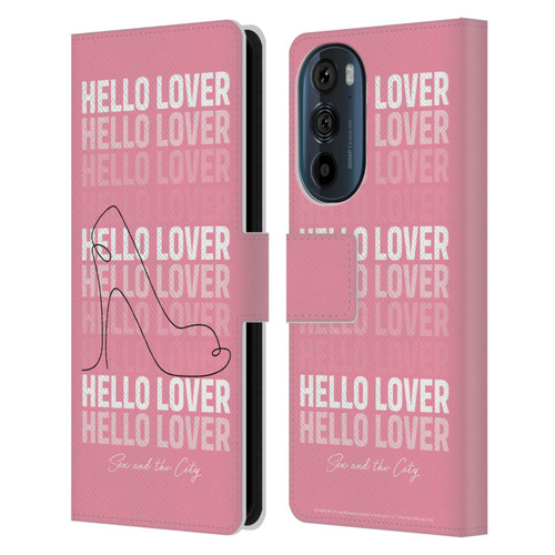 Sex and The City: Television Series Characters Hello Lover Carrie Leather Book Wallet Case Cover For Motorola Edge 30