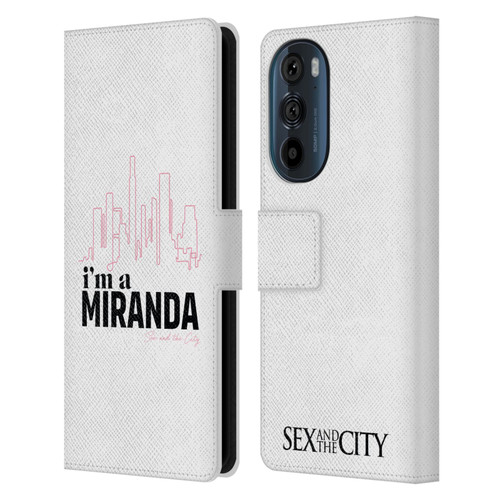 Sex and The City: Television Series Characters I'm A Miranda Leather Book Wallet Case Cover For Motorola Edge 30