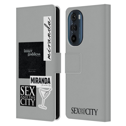 Sex and The City: Television Series Characters Inner Goddess Miranda Leather Book Wallet Case Cover For Motorola Edge 30