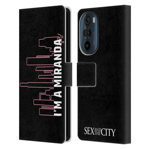 Sex and The City: Television Series Characters Miranda Leather Book Wallet Case Cover For Motorola Edge 30