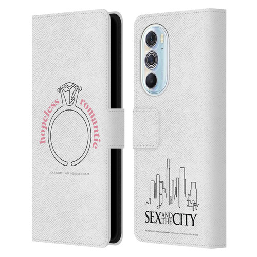 Sex and The City: Television Series Characters Hopeless Romantic Charlotte Leather Book Wallet Case Cover For Motorola Edge X30