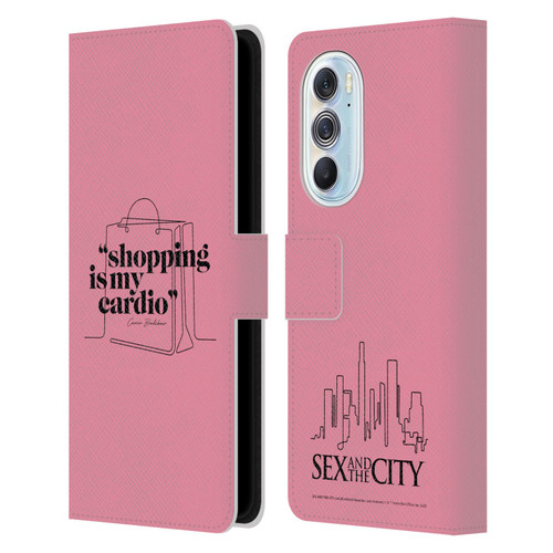 Sex and The City: Television Series Characters Shopping Cardio Carrie Leather Book Wallet Case Cover For Motorola Edge X30