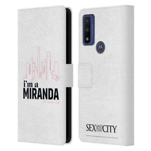 Sex and The City: Television Series Characters I'm A Miranda Leather Book Wallet Case Cover For Motorola G Pure
