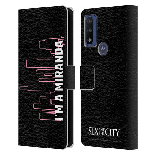 Sex and The City: Television Series Characters Miranda Leather Book Wallet Case Cover For Motorola G Pure