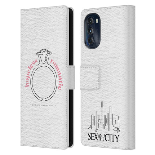 Sex and The City: Television Series Characters Hopeless Romantic Charlotte Leather Book Wallet Case Cover For Motorola Moto G (2022)