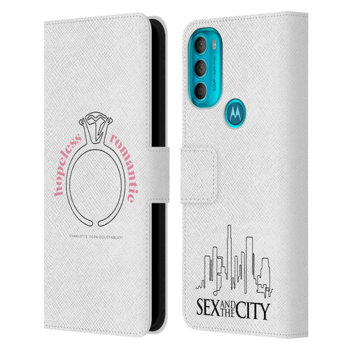 Sex and The City: Television Series Characters Hopeless Romantic Charlotte Leather Book Wallet Case Cover For Motorola Moto G71 5G