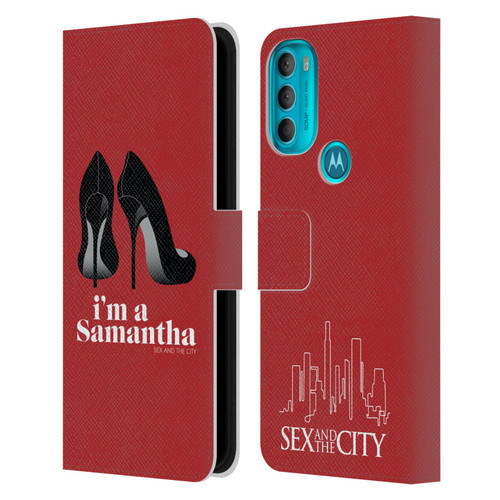 Sex and The City: Television Series Characters I'm A Samantha Leather Book Wallet Case Cover For Motorola Moto G71 5G
