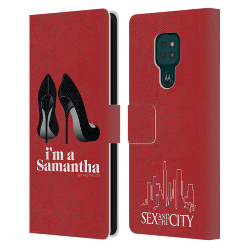 Sex and The City: Television Series Characters I'm A Samantha Leather Book Wallet Case Cover For Motorola Moto G9 Play