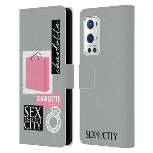 Sex and The City: Television Series Characters Shopping Bag Charlotte Leather Book Wallet Case Cover For OnePlus 9 Pro