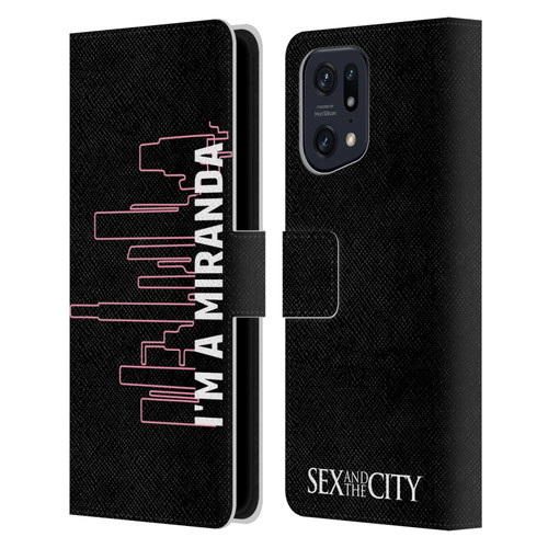 Sex and The City: Television Series Characters Miranda Leather Book Wallet Case Cover For OPPO Find X5