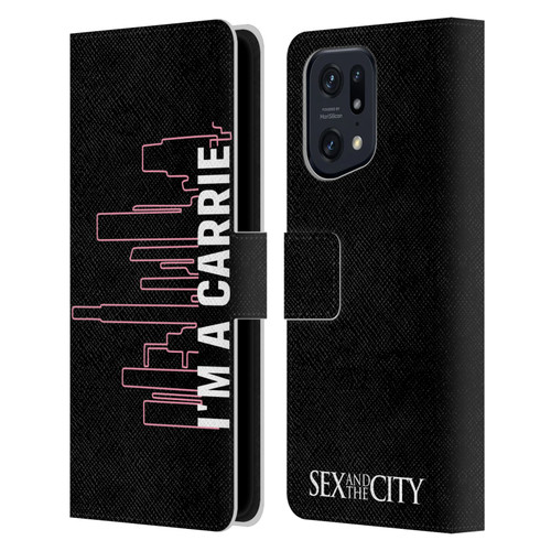 Sex and The City: Television Series Characters Carrie Leather Book Wallet Case Cover For OPPO Find X5 Pro
