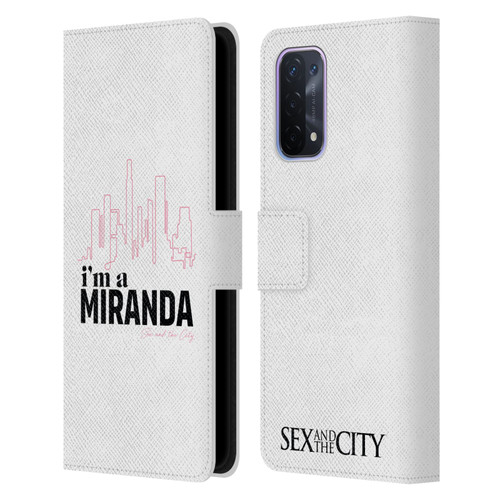 Sex and The City: Television Series Characters I'm A Miranda Leather Book Wallet Case Cover For OPPO A54 5G