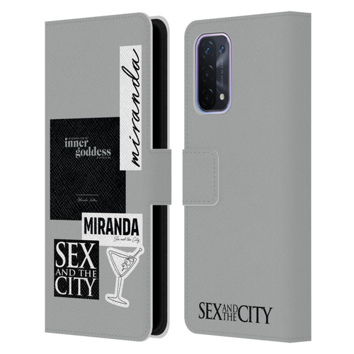 Sex and The City: Television Series Characters Inner Goddess Miranda Leather Book Wallet Case Cover For OPPO A54 5G