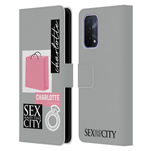 Sex and The City: Television Series Characters Shopping Bag Charlotte Leather Book Wallet Case Cover For OPPO A54 5G