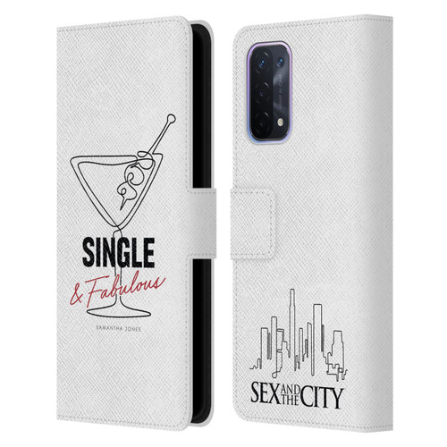 Sex and The City: Television Series Characters Single And Fabulous Samantha Leather Book Wallet Case Cover For OPPO A54 5G