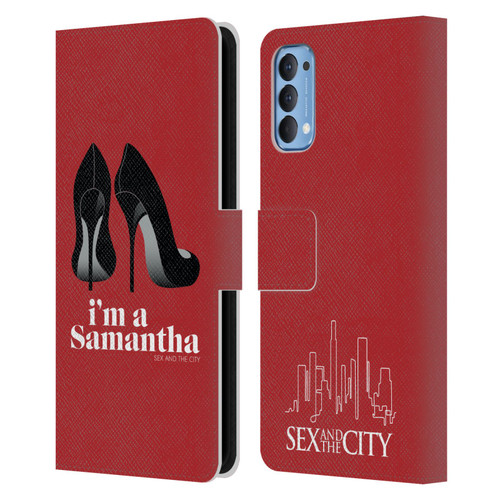 Sex and The City: Television Series Characters I'm A Samantha Leather Book Wallet Case Cover For OPPO Reno 4 5G