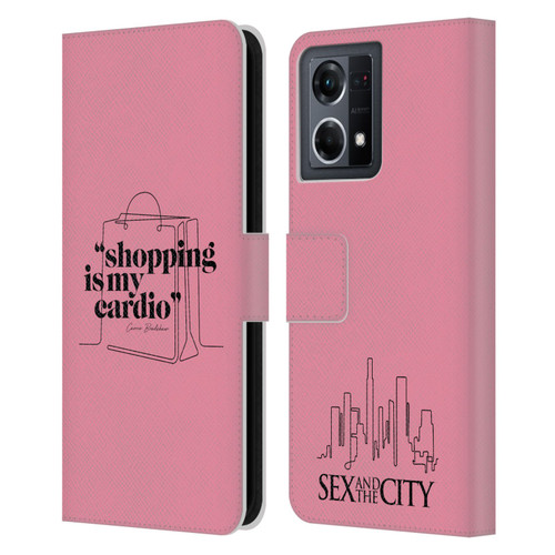 Sex and The City: Television Series Characters Shopping Cardio Carrie Leather Book Wallet Case Cover For OPPO Reno8 4G