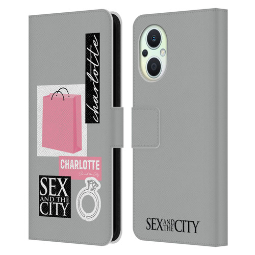 Sex and The City: Television Series Characters Shopping Bag Charlotte Leather Book Wallet Case Cover For OPPO Reno8 Lite