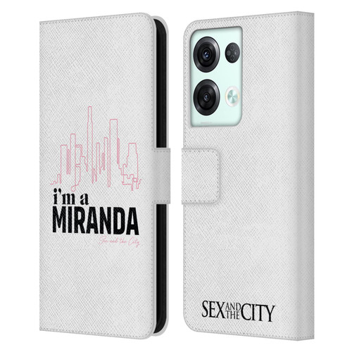 Sex and The City: Television Series Characters I'm A Miranda Leather Book Wallet Case Cover For OPPO Reno8 Pro