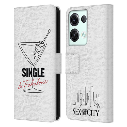 Sex and The City: Television Series Characters Single And Fabulous Samantha Leather Book Wallet Case Cover For OPPO Reno8 Pro