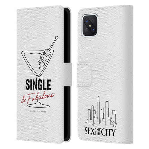 Sex and The City: Television Series Characters Single And Fabulous Samantha Leather Book Wallet Case Cover For OPPO Reno4 Z 5G
