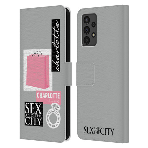 Sex and The City: Television Series Characters Shopping Bag Charlotte Leather Book Wallet Case Cover For Samsung Galaxy A13 (2022)