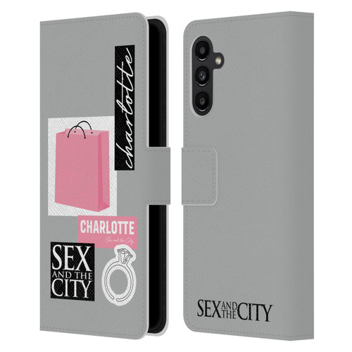 Sex and The City: Television Series Characters Shopping Bag Charlotte Leather Book Wallet Case Cover For Samsung Galaxy A13 5G (2021)