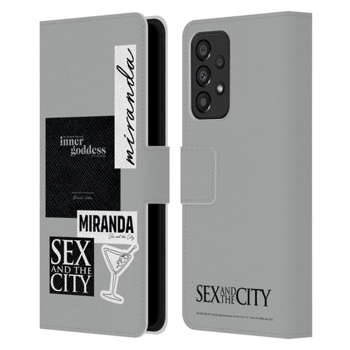 Sex and The City: Television Series Characters Inner Goddess Miranda Leather Book Wallet Case Cover For Samsung Galaxy A33 5G (2022)