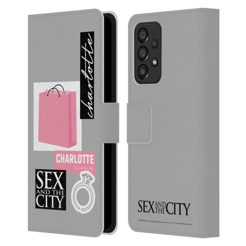 Sex and The City: Television Series Characters Shopping Bag Charlotte Leather Book Wallet Case Cover For Samsung Galaxy A33 5G (2022)