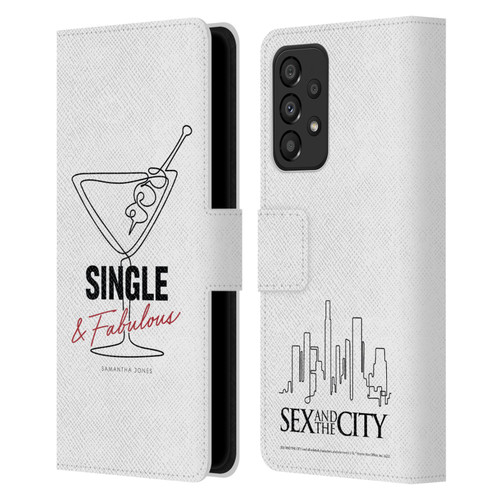 Sex and The City: Television Series Characters Single And Fabulous Samantha Leather Book Wallet Case Cover For Samsung Galaxy A33 5G (2022)