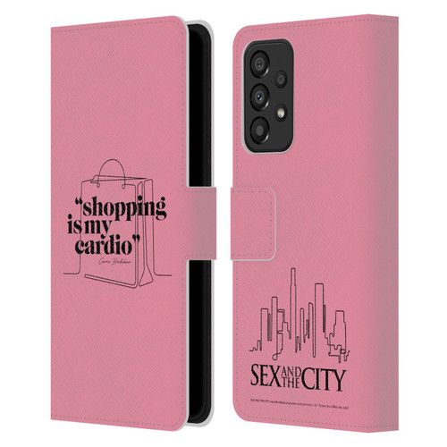 Sex and The City: Television Series Characters Shopping Cardio Carrie Leather Book Wallet Case Cover For Samsung Galaxy A33 5G (2022)
