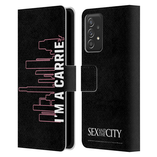 Sex and The City: Television Series Characters Carrie Leather Book Wallet Case Cover For Samsung Galaxy A52 / A52s / 5G (2021)