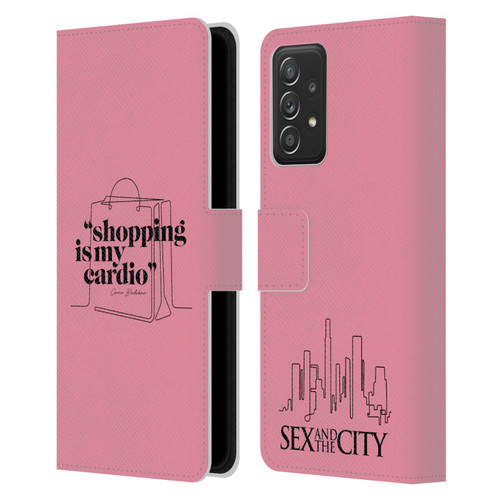 Sex and The City: Television Series Characters Shopping Cardio Carrie Leather Book Wallet Case Cover For Samsung Galaxy A53 5G (2022)
