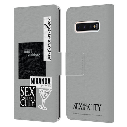 Sex and The City: Television Series Characters Inner Goddess Miranda Leather Book Wallet Case Cover For Samsung Galaxy S10