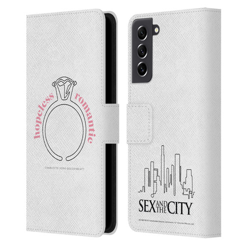 Sex and The City: Television Series Characters Hopeless Romantic Charlotte Leather Book Wallet Case Cover For Samsung Galaxy S21 FE 5G