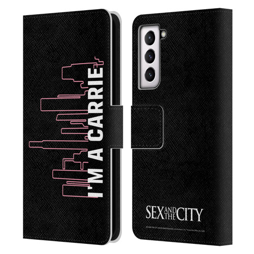 Sex and The City: Television Series Characters Carrie Leather Book Wallet Case Cover For Samsung Galaxy S21 5G