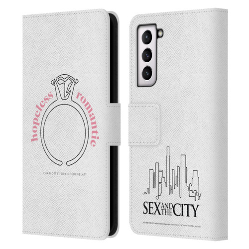Sex and The City: Television Series Characters Hopeless Romantic Charlotte Leather Book Wallet Case Cover For Samsung Galaxy S21 5G