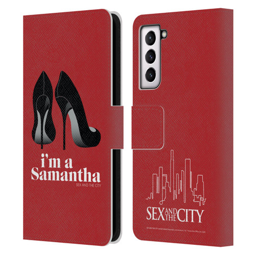 Sex and The City: Television Series Characters I'm A Samantha Leather Book Wallet Case Cover For Samsung Galaxy S21 5G