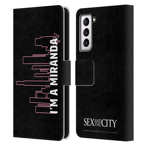 Sex and The City: Television Series Characters Miranda Leather Book Wallet Case Cover For Samsung Galaxy S21 5G
