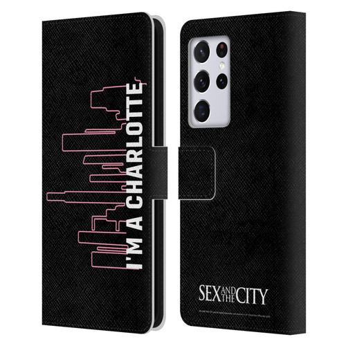 Sex and The City: Television Series Characters Charlotte Leather Book Wallet Case Cover For Samsung Galaxy S21 Ultra 5G