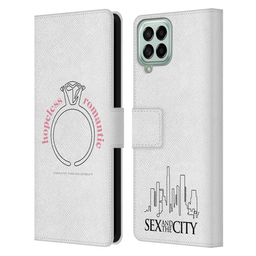 Sex and The City: Television Series Characters Hopeless Romantic Charlotte Leather Book Wallet Case Cover For Samsung Galaxy M33 (2022)