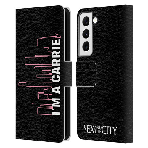Sex and The City: Television Series Characters Carrie Leather Book Wallet Case Cover For Samsung Galaxy S22 5G