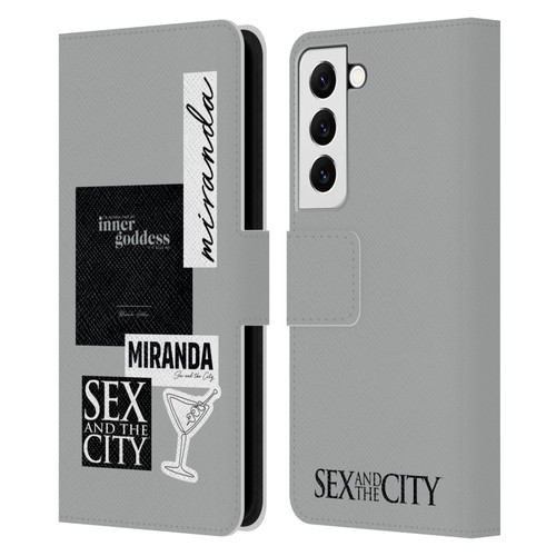 Sex and The City: Television Series Characters Inner Goddess Miranda Leather Book Wallet Case Cover For Samsung Galaxy S22 5G