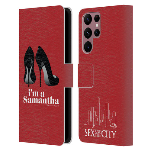 Sex and The City: Television Series Characters I'm A Samantha Leather Book Wallet Case Cover For Samsung Galaxy S22 Ultra 5G