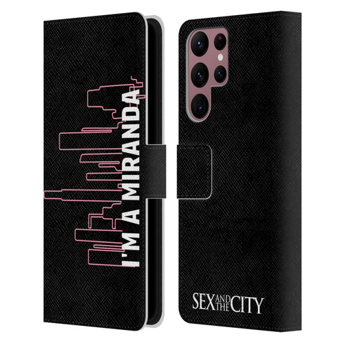 Sex and The City: Television Series Characters Miranda Leather Book Wallet Case Cover For Samsung Galaxy S22 Ultra 5G